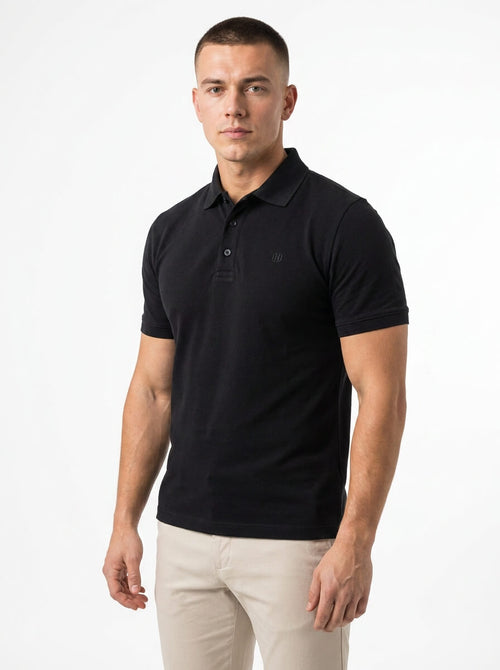 HEROS POLO CRNA PAMUCNA MAJICA